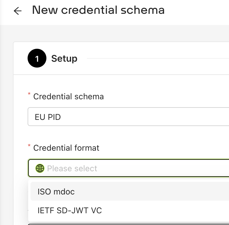 The selected profile filters your options
